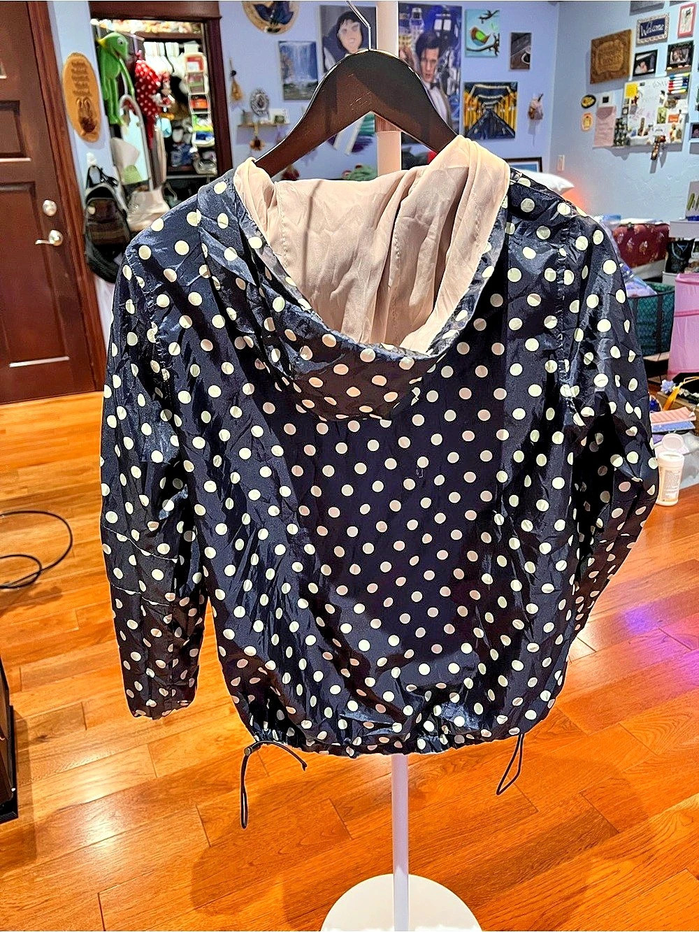 Reversible Color Block Polka Dot Jacket - Picture 3 of 4